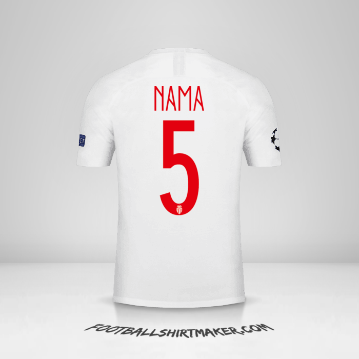 Jersey As Monaco Cup 2018/19 -  nama - 5