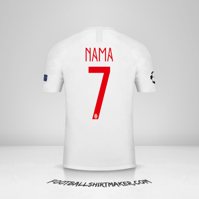 Jersey As Monaco Cup 2018/19 -  nama - 7