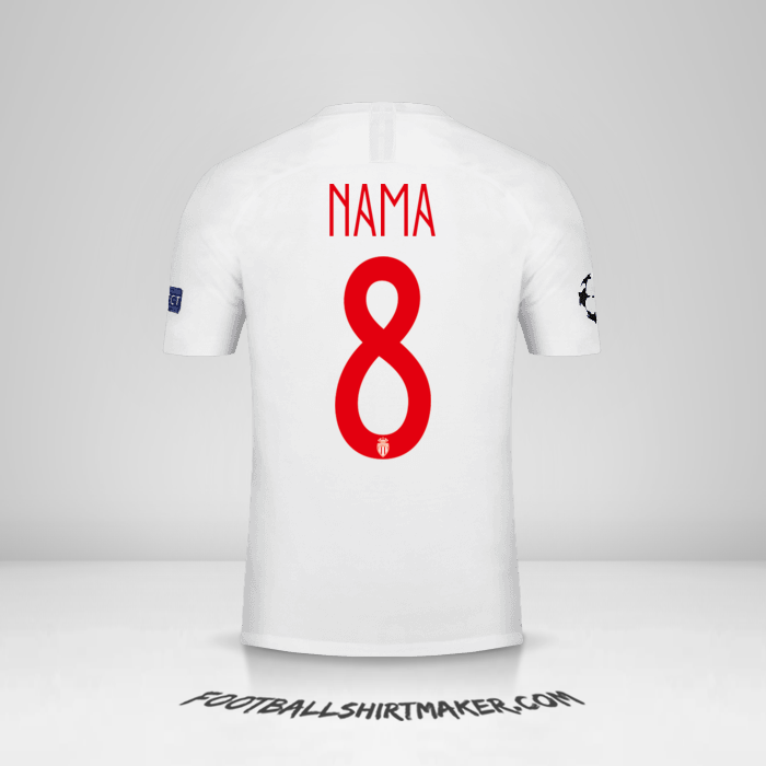 Jersey As Monaco Cup 2018/19 -  nama - 8