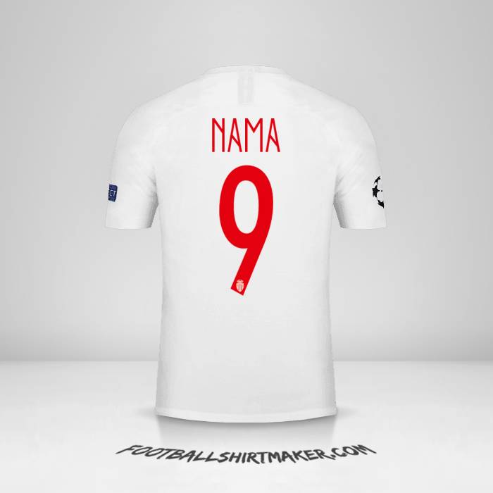 Jersey As Monaco Cup 2018/19 -  nama - 9