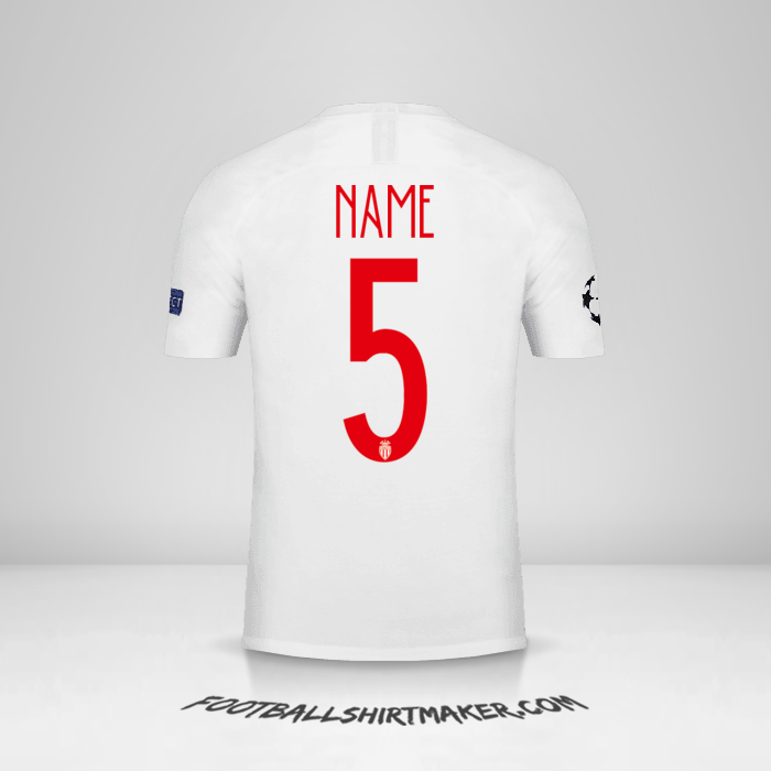Trikot As Monaco Cup 2018/19 -  name - 5