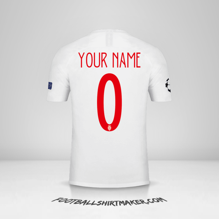Shirt As Monaco Cup 2018/19 -  your name - 0