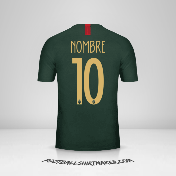 Jersey As Monaco Cup 2018/19 Visita -  nombre - 10