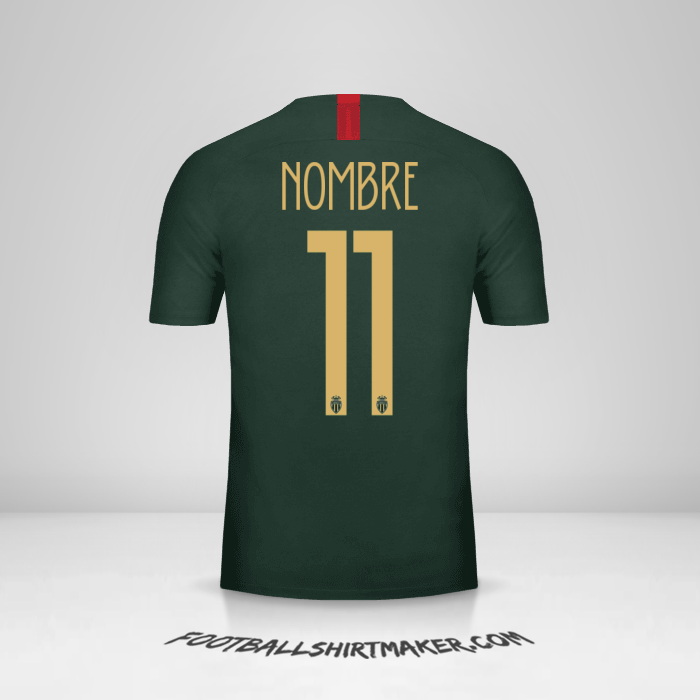 Jersey As Monaco Cup 2018/19 Visita -  nombre - 11