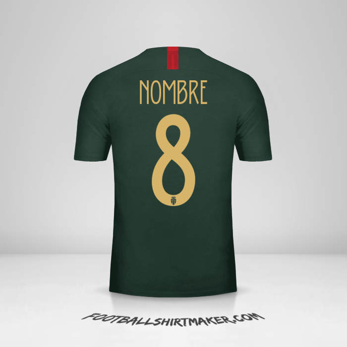 Camiseta As Monaco Cup 2018/19 Visita -  nombre - 8