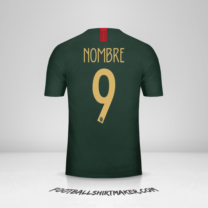 Jersey As Monaco Cup 2018/19 Visita -  nombre - 9