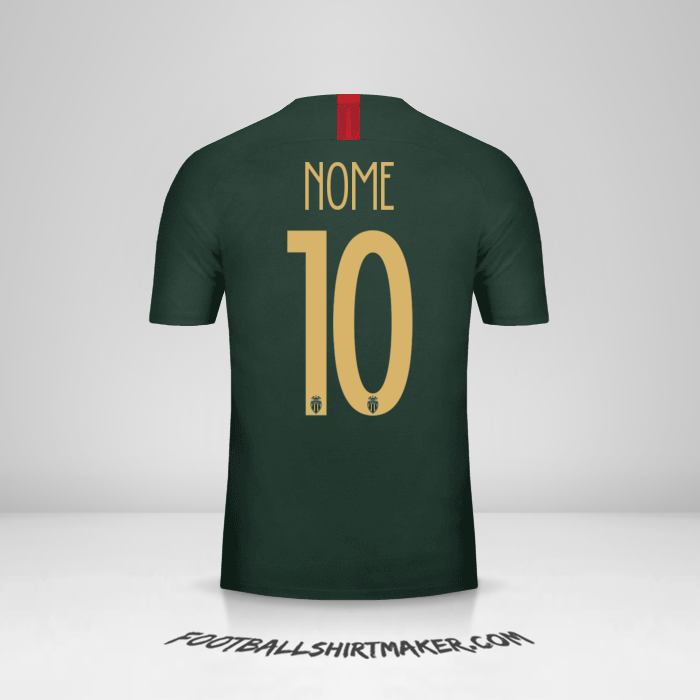 Maglia As Monaco Cup 2018/19 Seconda -  nome - 10