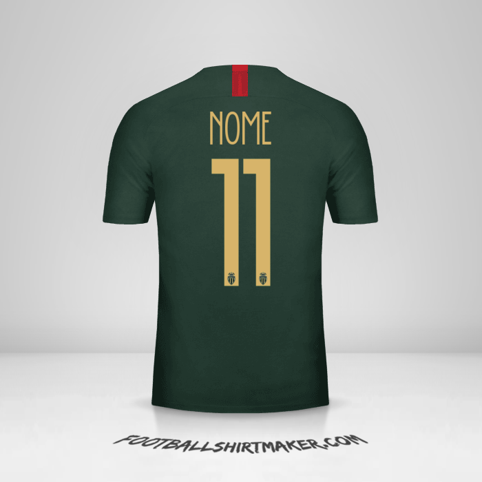 Maglia As Monaco Cup 2018/19 Seconda -  nome - 11