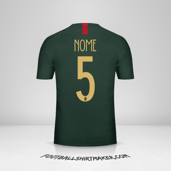 Maglia As Monaco Cup 2018/19 Seconda -  nome - 5