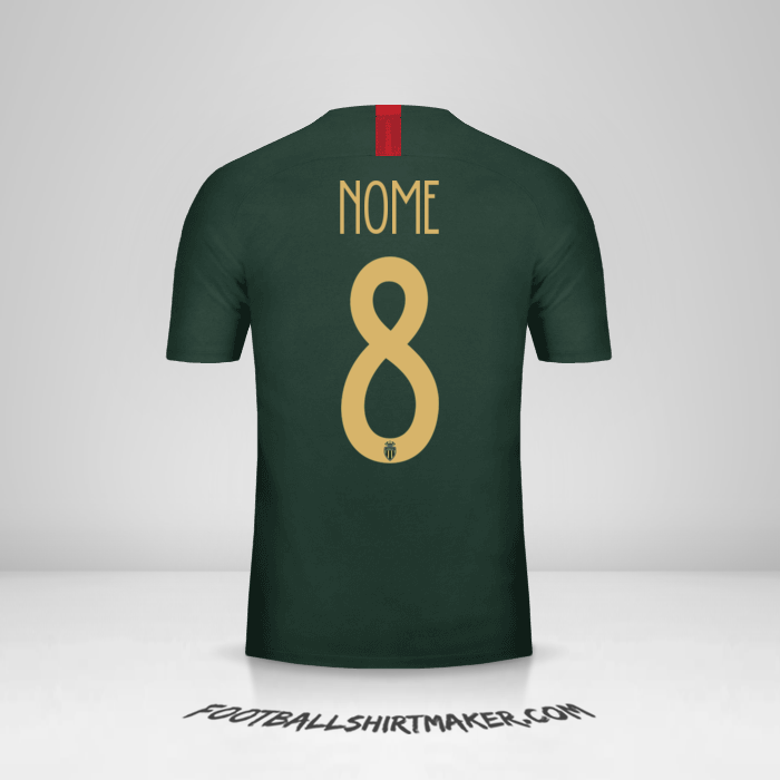 Maglia As Monaco Cup 2018/19 Seconda -  nome - 8