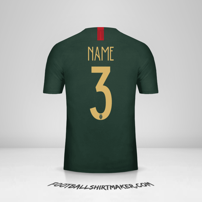 Shirt As Monaco Cup 2018/19 Away -  name - 3