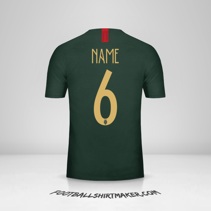 Trikot As Monaco Cup 2018/19 Auswärts -  name - 6