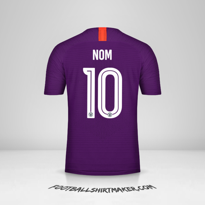 Maillot Manchester City Cup 2018/19 Troisième -  nom - 10