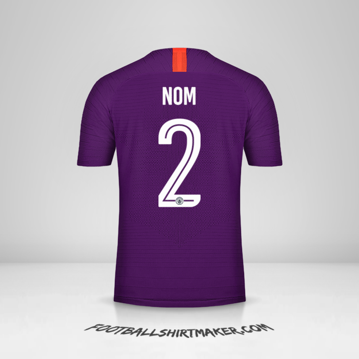 Maillot Manchester City Cup 2018/19 Troisième -  nom - 2