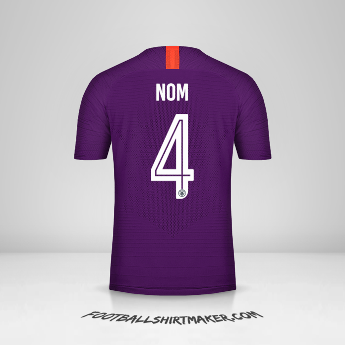 Maillot Manchester City Cup 2018/19 Troisième -  nom - 4