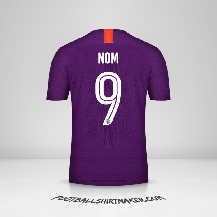 Maillot Manchester City Cup 2018/19 Troisième -  nom - 9