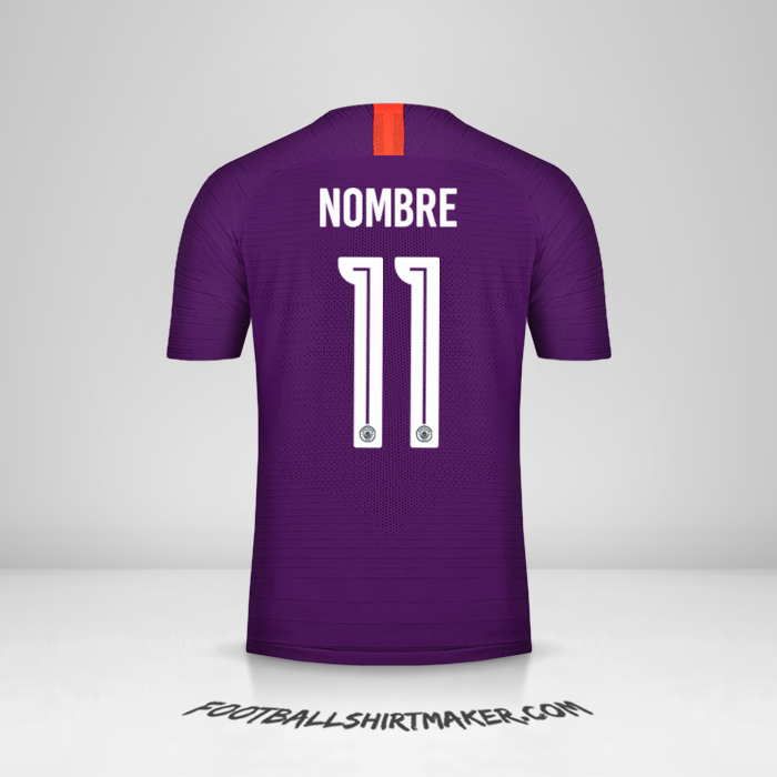 Camiseta Manchester City Cup 2018/19 Tercera -  nombre - 11