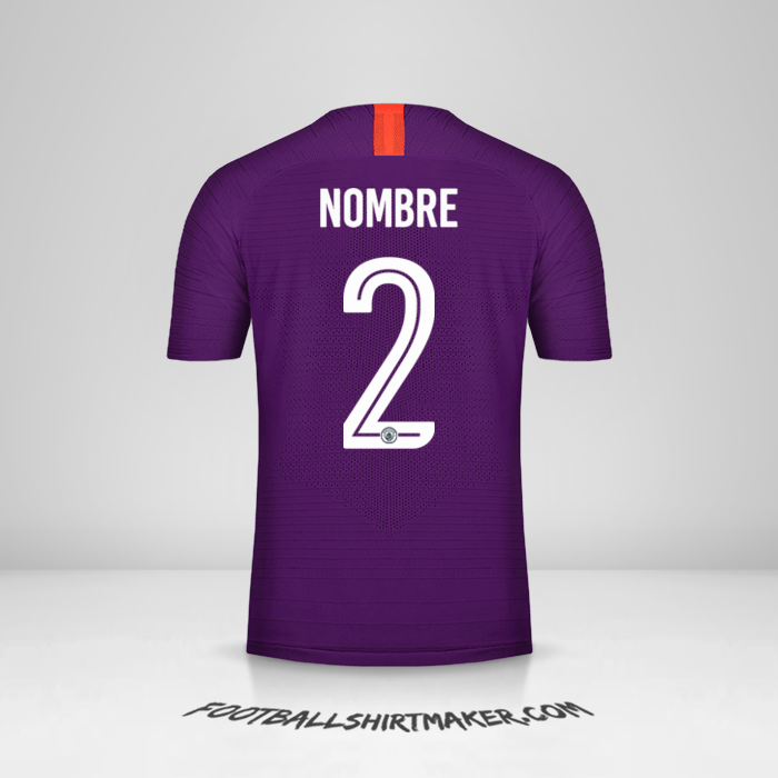 Jersey Manchester City Cup 2018/19 Tercera -  nombre - 2
