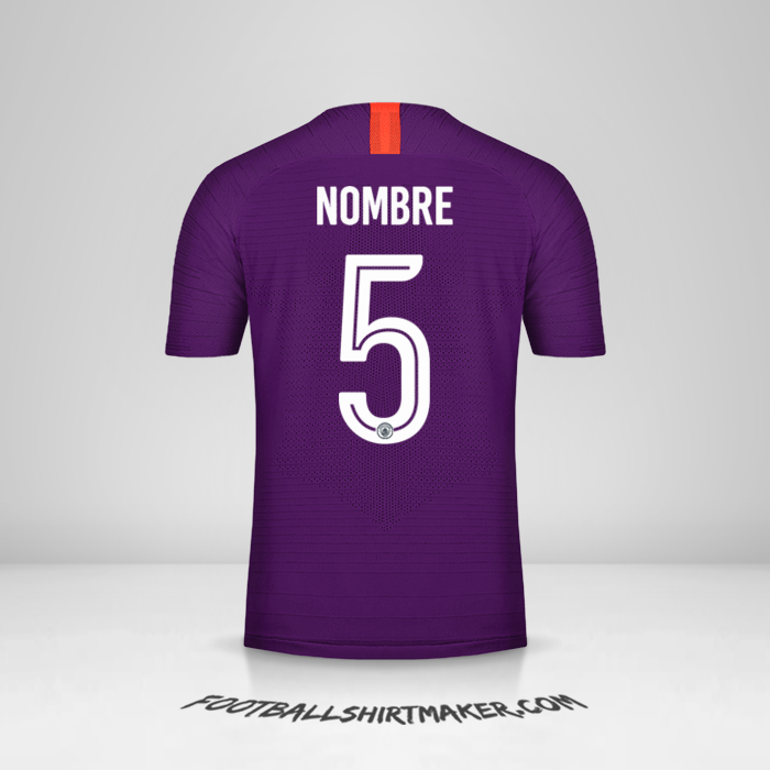 Jersey Manchester City Cup 2018/19 Tercera -  nombre - 5