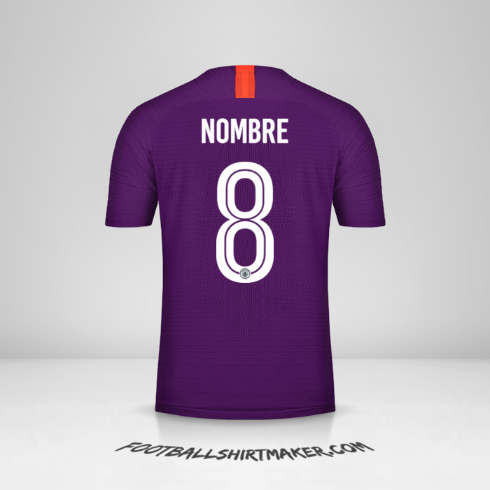 Jersey Manchester City Cup 2018/19 Tercera -  nombre - 8
