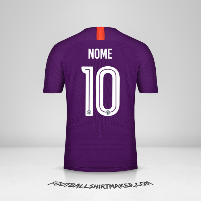 Camisa Manchester City Cup 2018/19 Terceira -  nome - 10