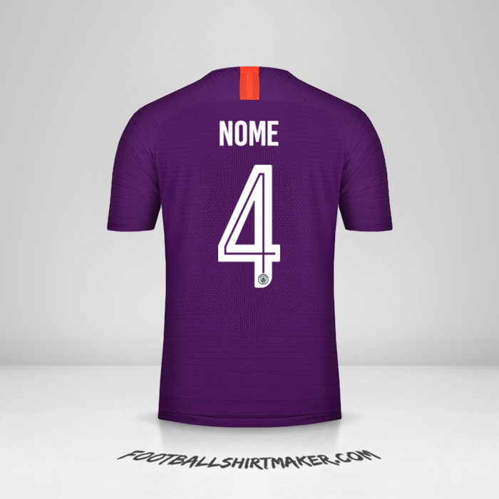 Camisola Manchester City Cup 2018/19 Terceira -  nome - 4