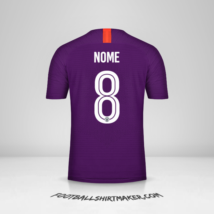 Camisola Manchester City Cup 2018/19 Terceira -  nome - 8
