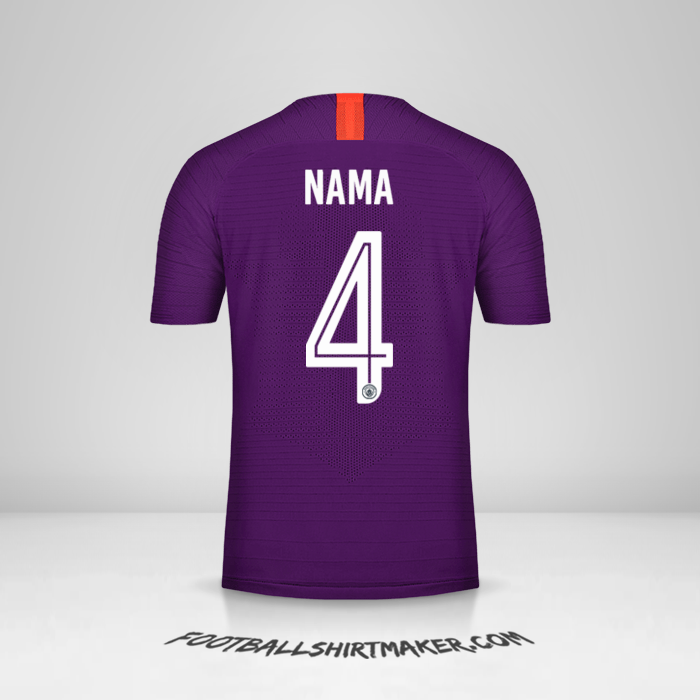 Jersey Manchester City Cup 2018/19 Ketiga -  nama - 4