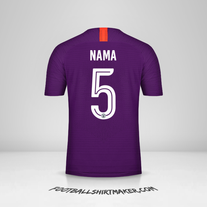 Jersey Manchester City Cup 2018/19 Ketiga -  nama - 5