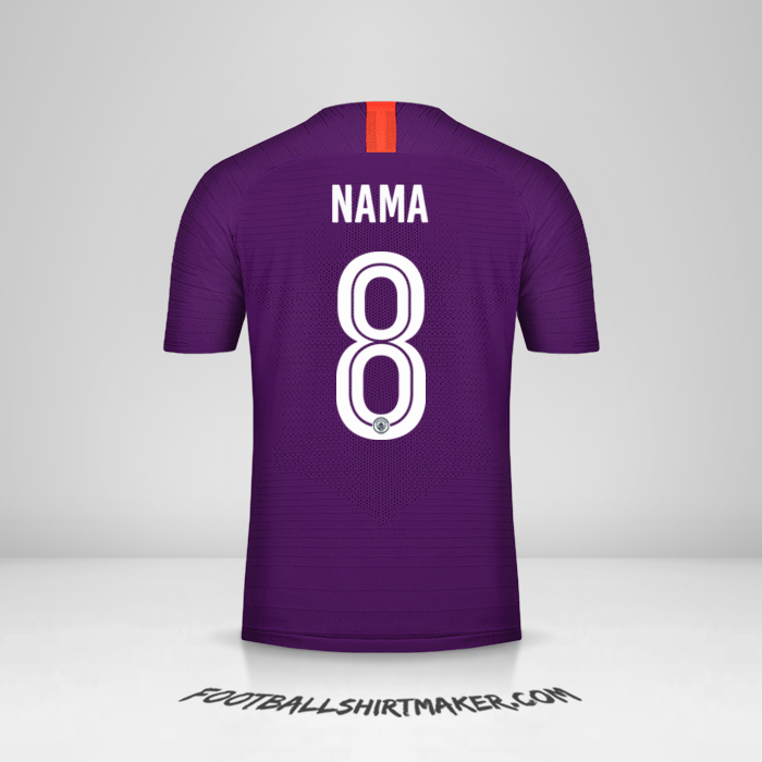 Jersey Manchester City Cup 2018/19 Ketiga -  nama - 8