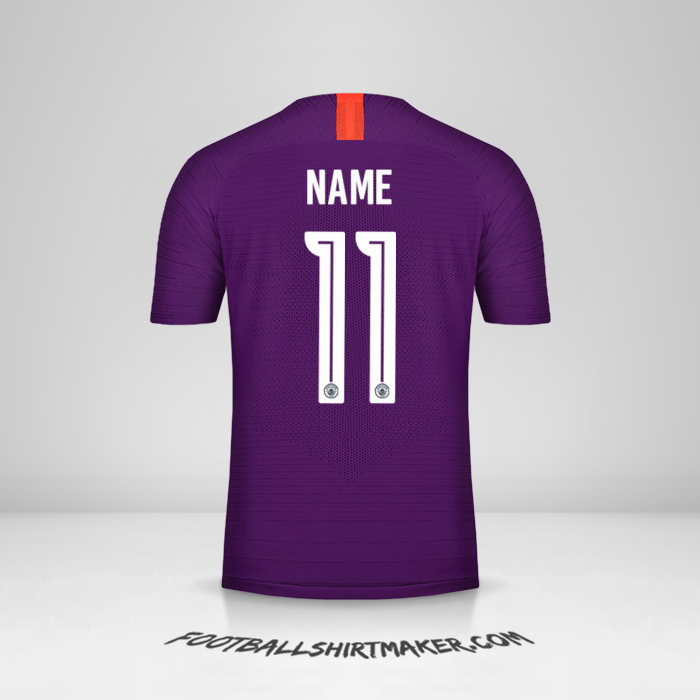 Trikot Manchester City Cup 2018/19 Dritte -  name - 11