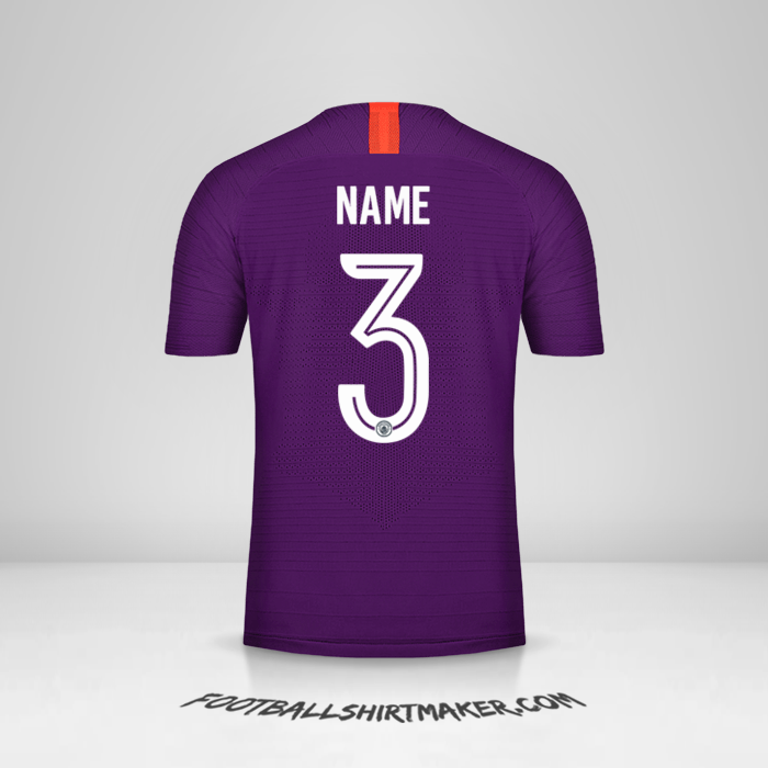 Shirt Manchester City Cup 2018/19 Third -  name - 3