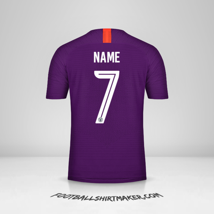 Jersey Manchester City Cup 2018/19 Third -  name - 7