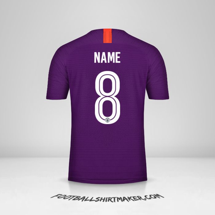 Trikot Manchester City Cup 2018/19 Dritte -  name - 8