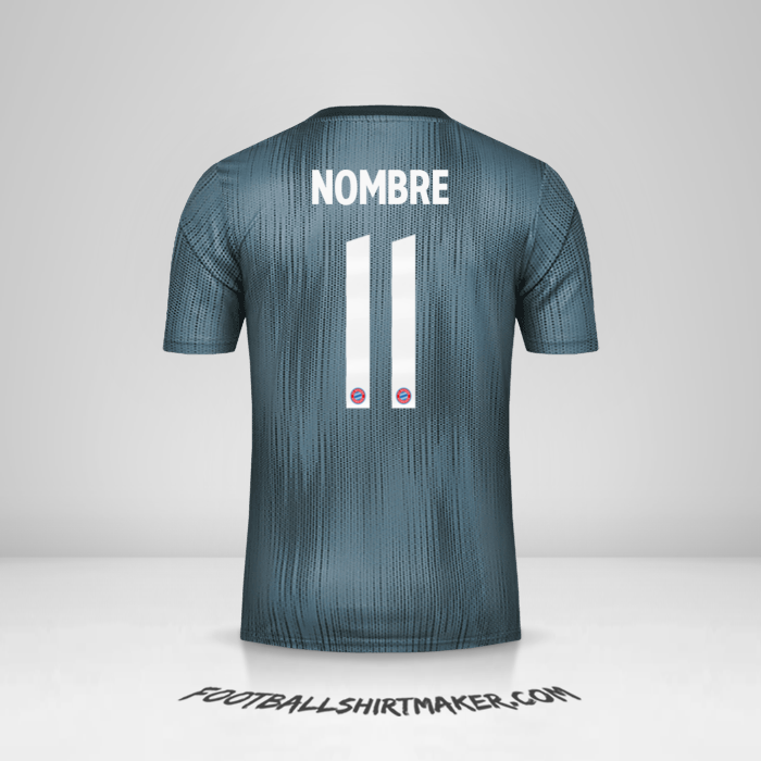 Camiseta FC Bayern Munchen Cup 2018/19 Tercera -  nombre - 11