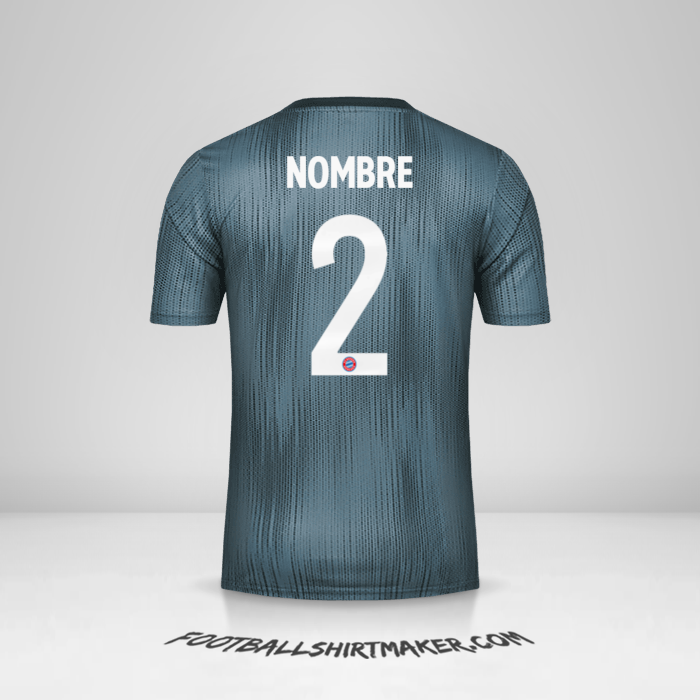 Camiseta FC Bayern Munchen Cup 2018/19 Tercera -  nombre - 2