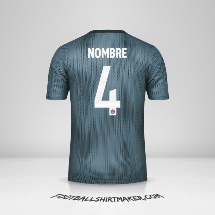 Jersey FC Bayern Munchen Cup 2018/19 Tercera -  nombre - 4