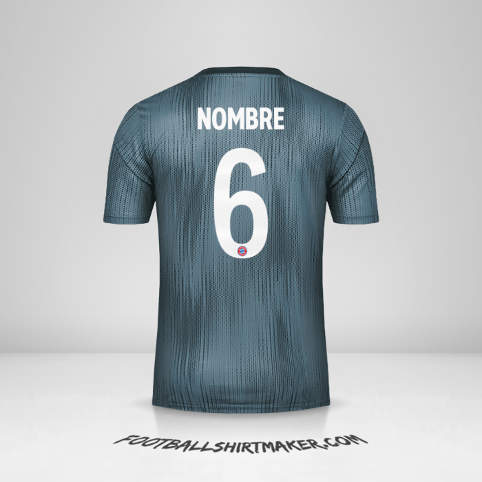 Camiseta FC Bayern Munchen Cup 2018/19 Tercera -  nombre - 6