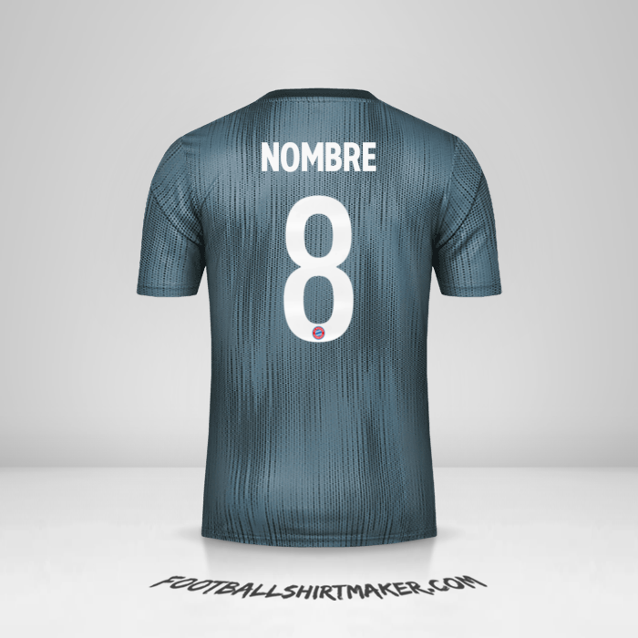Jersey FC Bayern Munchen Cup 2018/19 Tercera -  nombre - 8