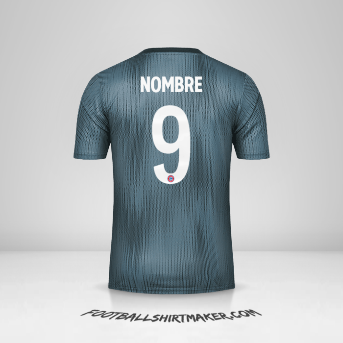 Jersey FC Bayern Munchen Cup 2018/19 Tercera -  nombre - 9