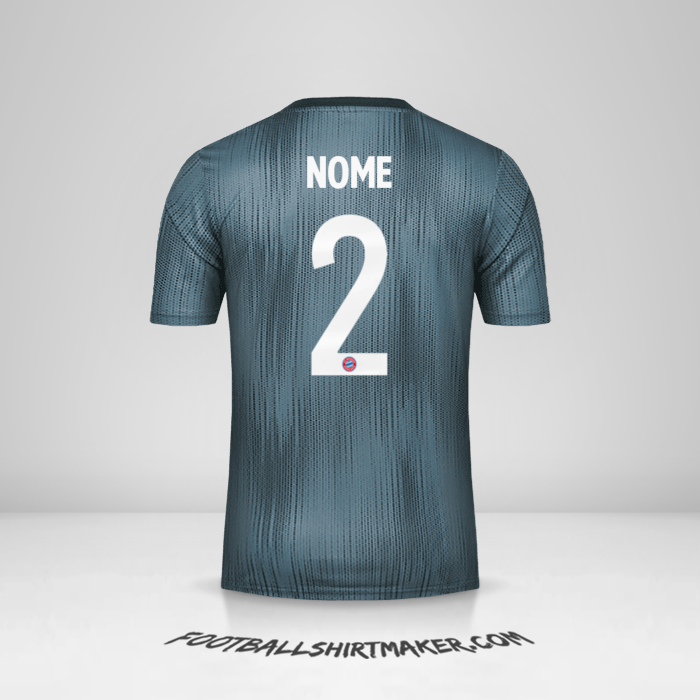 Camisa FC Bayern Munchen Cup 2018/19 Terceira -  nome - 2