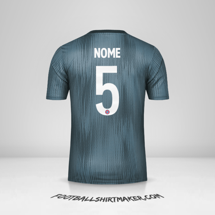 Camisola FC Bayern Munchen Cup 2018/19 Terceira -  nome - 5