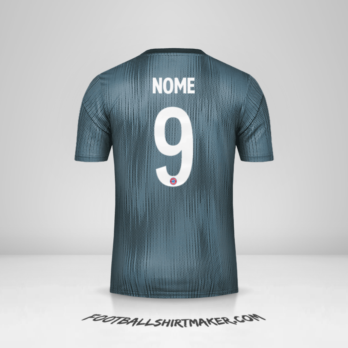 Camisa FC Bayern Munchen Cup 2018/19 Terceira -  nome - 9