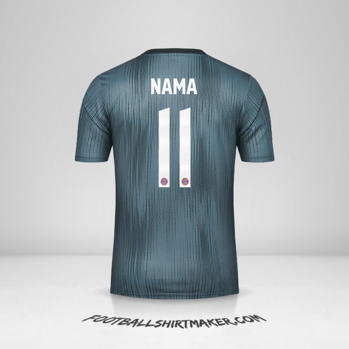 Jersey FC Bayern Munchen Cup 2018/19 Ketiga -  nama - 11