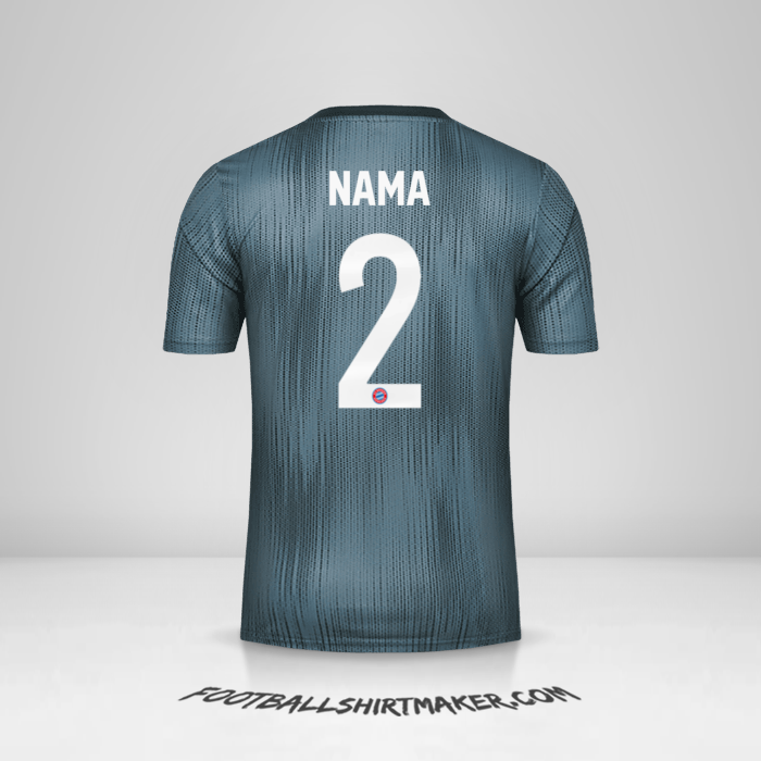 Jersey FC Bayern Munchen Cup 2018/19 Ketiga -  nama - 2