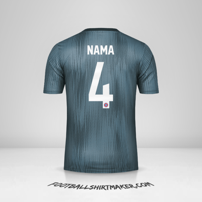 Jersey FC Bayern Munchen Cup 2018/19 Ketiga -  nama - 4