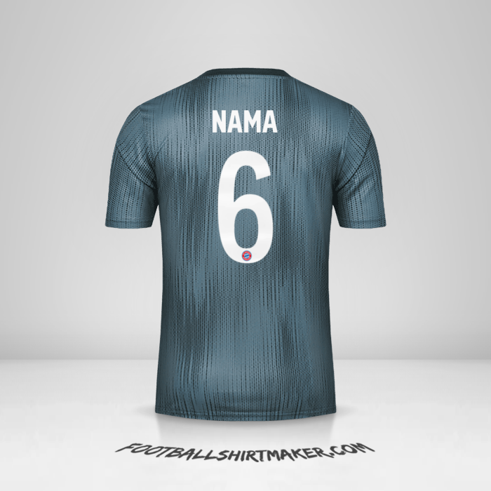 Jersey FC Bayern Munchen Cup 2018/19 Ketiga -  nama - 6