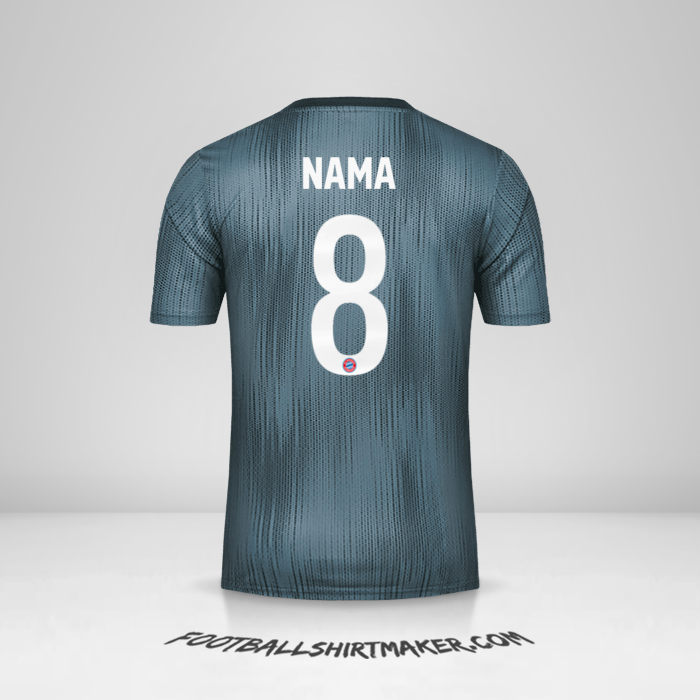 Jersey FC Bayern Munchen Cup 2018/19 Ketiga -  nama - 8