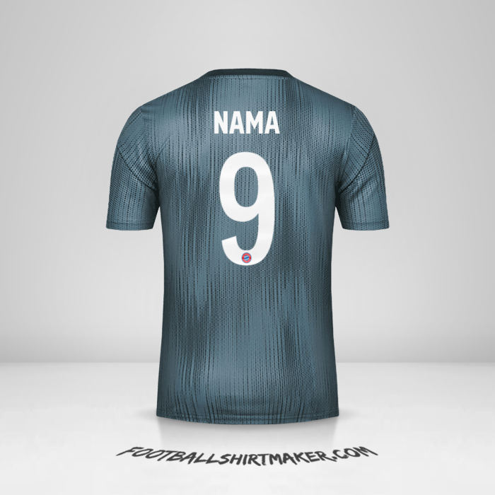Jersey FC Bayern Munchen Cup 2018/19 Ketiga -  nama - 9