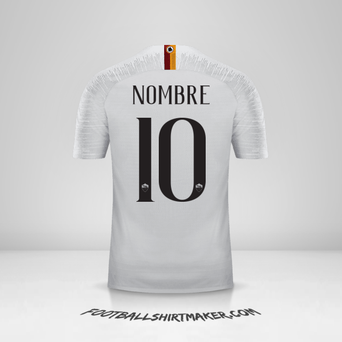 Jersey AS Roma 2018/19 Visita -  nombre - 10